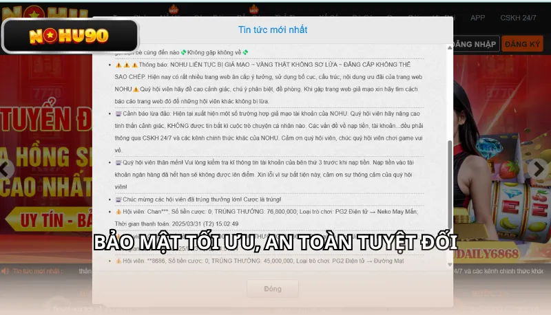 Bảo mật tối ưu, an toàn tuyệt đối